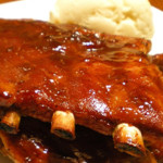 honey and barbeque pork spare ribs
